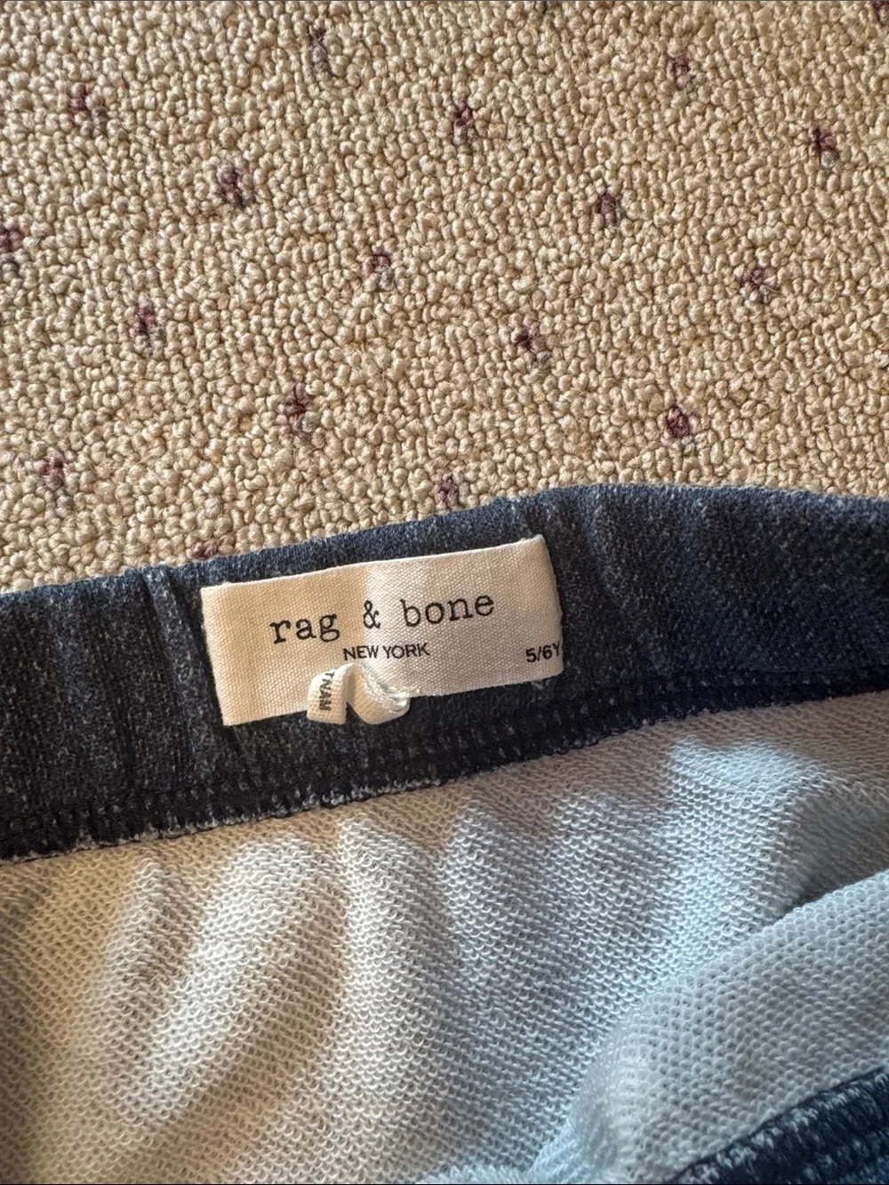 rag & bone Indigo Miramar Denim A-Line Mini Skirt